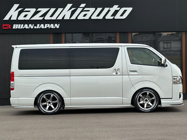 ハイエースバン スーパーＧＬ　ダークプライムＩＩ　ＢＵＡＮＪＡＰＡＮデモカー／ブラウンアンティーク仕様／ローダウン／ベッドキット／アルパインＢＩＧＸフローティングナビ／アルパイン１２．８型フリップダウンモニター（68枚目）