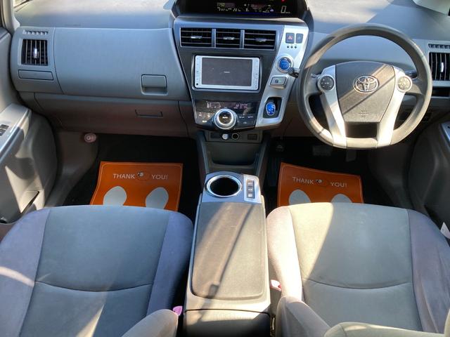 プリウスアルファ S 5名・スマートキー・PUSHスタート・純正SDナビ・TV・Bluetooth・バックカメラ・LEDヘッドライト・純正アルミホイール・オートエアコン・ECOモード・EVモード・電動格納ミラー・ETC(6枚目)