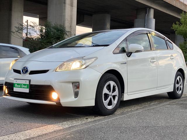 プリウス S 後期モデル・パールホワイト・車内クリーニング・ボディーメンンテナンス・SDナビ・Bluetooth・Bカメラ・スマートキー・PUSHスタート・純正15インチアルミホイール・HIDヘッド・オートAC(22枚目)