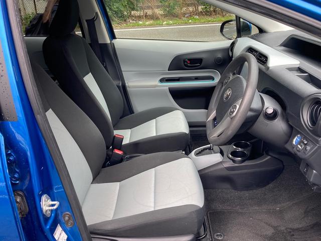 アクア S スマートキー・フルエアロ・純正ナビ・TV・Bカメラ・ETC・純正アルミ・PUSHスタート・プロジェクターヘッドライト・ECOモード・オートエアコン・AUTOライト・電動格納・アイドリングストップ(36枚目)