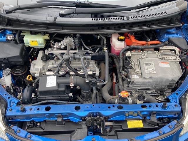 アクア S スマートキー・フルエアロ・純正ナビ・TV・Bカメラ・ETC・純正アルミ・PUSHスタート・プロジェクターヘッドライト・ECOモード・オートエアコン・AUTOライト・電動格納・アイドリングストップ(52枚目)