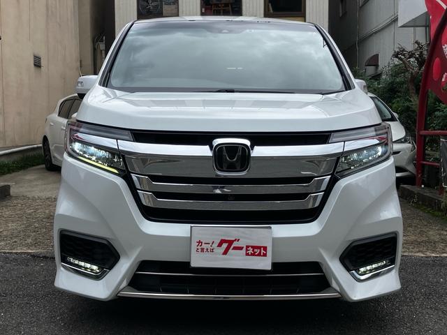 ステップワゴンスパーダ ｅ：ＨＥＶスパーダ　Ｇ・ＥＸ　ホンダセンシング　ＷＯＲＫ　ＬＡＮＶＥＣ　ＬＳ１０　１８インチアルミホイール　ＴＥＩＮ車高調　車中泊用ベッドキット　ワンオーナー　禁煙車　走行中テレビ視聴可　スペアキー（3枚目）