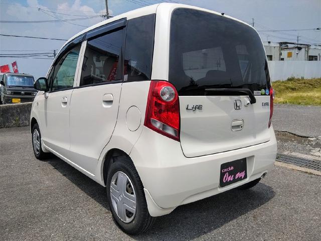 ライフ パステル　禁煙車　スマートキー　ドラレコ前後　電動格納ミラー　オートエアコン　純正モニターデッキ　純正バックカメラ　運転席ハイトアジャスター　ベンチシート　盗難防止システム　車検２年付（9枚目）