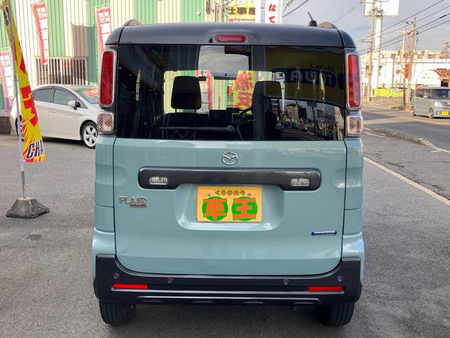 フレアワゴンタフスタイル ハイブリッドＸＳ　前後ドラレコ　ナビ　フルセグＴＶ　ＥＴＣ　両側パワースライドドア　シートヒーター　フルフラット　ルーフレール　クルーズコントロール　スマートキー　クリアランスソナー　レーンアシスト　オートライト（6枚目）