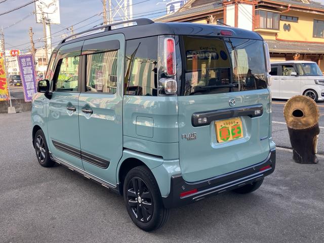 フレアワゴンタフスタイル ハイブリッドＸＳ　前後ドラレコ　ナビ　フルセグＴＶ　ＥＴＣ　両側パワースライドドア　シートヒーター　フルフラット　ルーフレール　クルーズコントロール　スマートキー　クリアランスソナー　レーンアシスト　オートライト（7枚目）