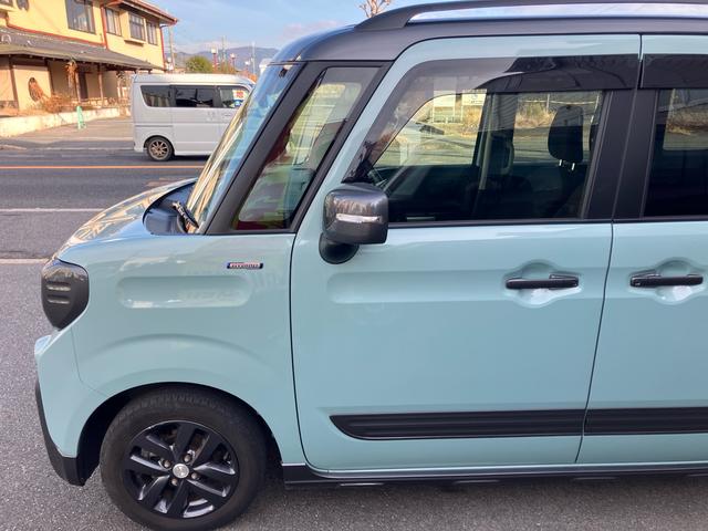 フレアワゴンタフスタイル ハイブリッドＸＳ　前後ドラレコ　ナビ　フルセグＴＶ　ＥＴＣ　両側パワースライドドア　シートヒーター　フルフラット　ルーフレール　クルーズコントロール　スマートキー　クリアランスソナー　レーンアシスト　オートライト（9枚目）