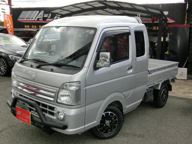 スーパーキャリイ Ｘ　全国保証令和９年１月迄　禁煙車　デュアルブレーキサポート新名神対応Ｂｌｕｅｔｏｏｔｈ対応フルセグナビ　ＥＴＣ　切り替４駆　オートマ　猪狩バンパー　ジオランダブロックタイヤ　　作業灯（4枚目）