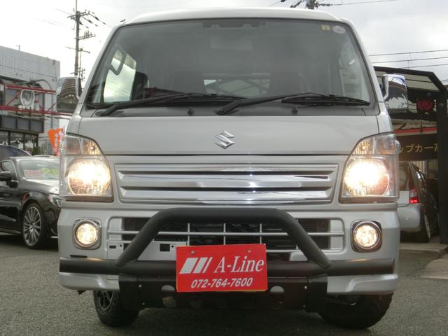 スーパーキャリイ Ｘ　全国保証令和９年１月迄　禁煙車　デュアルブレーキサポート新名神対応Ｂｌｕｅｔｏｏｔｈ対応フルセグナビ　ＥＴＣ　切り替４駆　オートマ　猪狩バンパー　ジオランダブロックタイヤ　　作業灯（6枚目）