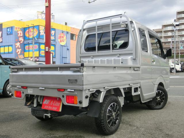 スーパーキャリイ Ｘ　全国保証令和９年１月迄　禁煙車　デュアルブレーキサポート新名神対応Ｂｌｕｅｔｏｏｔｈ対応フルセグナビ　ＥＴＣ　切り替４駆　オートマ　猪狩バンパー　ジオランダブロックタイヤ　　作業灯（8枚目）