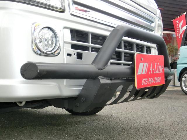 スーパーキャリイ Ｘ　全国保証令和９年１月迄　禁煙車　デュアルブレーキサポート新名神対応Ｂｌｕｅｔｏｏｔｈ対応フルセグナビ　ＥＴＣ　切り替４駆　オートマ　猪狩バンパー　ジオランダブロックタイヤ　　作業灯（21枚目）