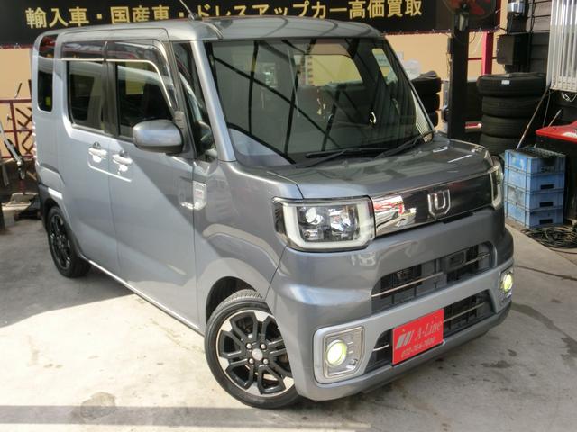 ウェイク G SA 全国1年保証 ターボ車 両側パワースライドドア LEDヘッドライト 新名神対応Bluetooth対応フルセグナビ リアモニター リヤカメラ ETC 前後ドラレコ 革調シートカバー(6枚目)