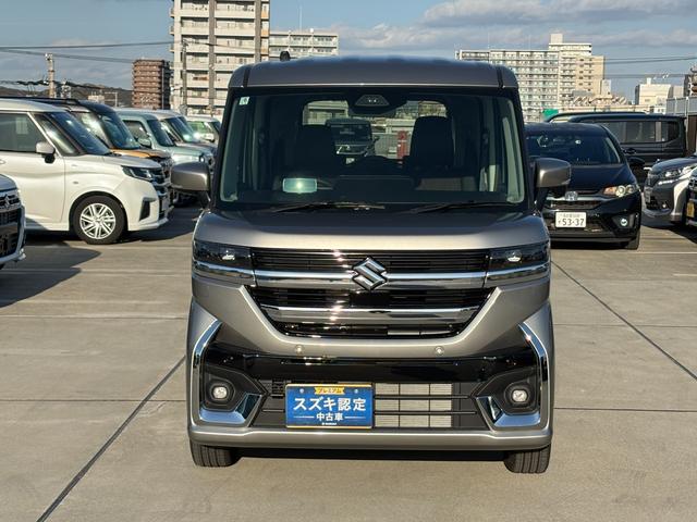 スペーシアカスタム カスタム　ＨＹＢＲＩＤ　ＸＳターボ　電動パーキング　ＬＥＤ　デュアルセンサーブレーキＩＩ｜後席両側ワンアクションパワースライド｜ＬＥＤヘッドランプ｜電動パーキングブレーキ｜マルチユースフラップ｜スリムサーキュレーター｜シートヒーター｜（4枚目）