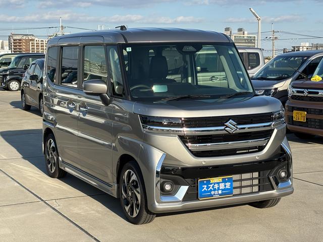 スペーシアカスタム カスタム　ＨＹＢＲＩＤ　ＸＳターボ　電動パーキング　ＬＥＤ　デュアルセンサーブレーキＩＩ｜後席両側ワンアクションパワースライド｜ＬＥＤヘッドランプ｜電動パーキングブレーキ｜マルチユースフラップ｜スリムサーキュレーター｜シートヒーター｜（5枚目）