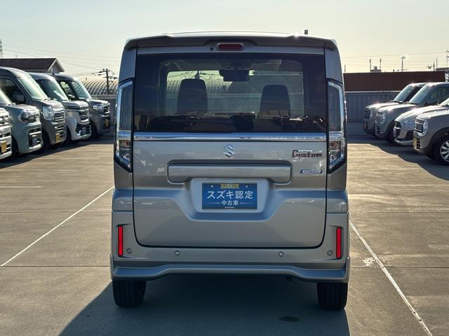 スペーシアカスタム カスタム　ＨＹＢＲＩＤ　ＸＳターボ　電動パーキング　ＬＥＤ　デュアルセンサーブレーキＩＩ｜後席両側ワンアクションパワースライド｜ＬＥＤヘッドランプ｜電動パーキングブレーキ｜マルチユースフラップ｜スリムサーキュレーター｜シートヒーター｜（7枚目）