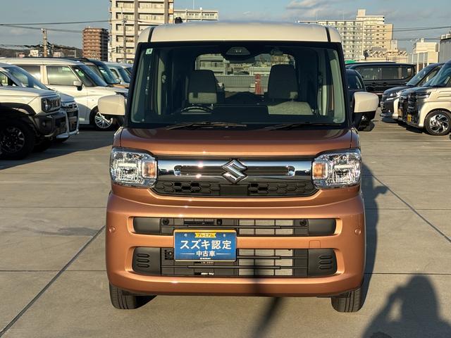 スペーシア HYBRID X 後席両側パワースライドドア 全方位ナビ デュアルセンサーブレーキII|後席両側ワンアクションパワースライド|LEDヘッドランプ|全方位モニター付メモリーナビゲーション|マルチユースフラップ|スリムサーキュレーター|(4枚目)