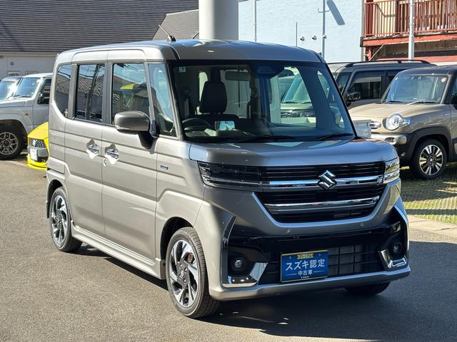 スペーシアカスタム カスタム HYBRID XSターボ ステアリングヒーター デュアルセンサーブレーキII|後席両側ワンアクションパワースライド|LEDヘッドランプ|電動パーキングブレーキ|マルチユースフラップ|スリムサーキュレーター|シートヒーター|(5枚目)