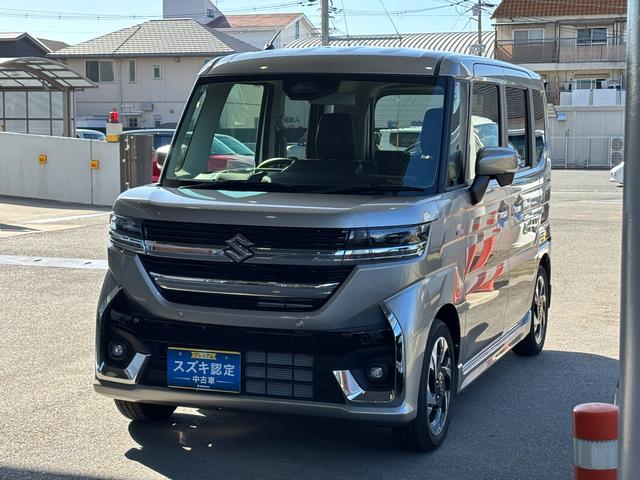 スペーシアカスタム カスタム HYBRID XSターボ ステアリングヒーター デュアルセンサーブレーキII|後席両側ワンアクションパワースライド|LEDヘッドランプ|電動パーキングブレーキ|マルチユースフラップ|スリムサーキュレーター|シートヒーター|(70枚目)