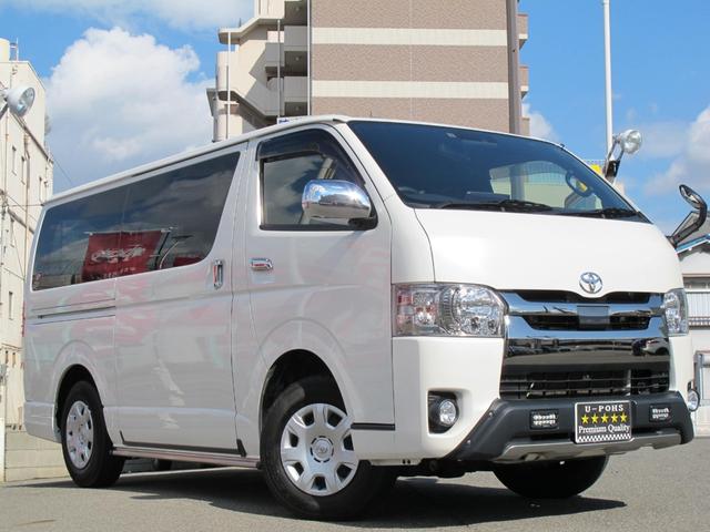 レジアスエースバン スーパーGL ダークプライムII 1オーナー・禁煙・TRDエアロ・両側パワースライドドア・社外ナビ(XF11Z)フルセグTV・Bカメラ・Rコーナーセンサー・衝突軽減・レーンキープ・スマートキー2個・DVD再生可・Bluetooth接続(9枚目)