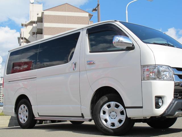 レジアスエースバン スーパーGL ダークプライムII 1オーナー・禁煙・TRDエアロ・両側パワースライドドア・社外ナビ(XF11Z)フルセグTV・Bカメラ・Rコーナーセンサー・衝突軽減・レーンキープ・スマートキー2個・DVD再生可・Bluetooth接続(50枚目)