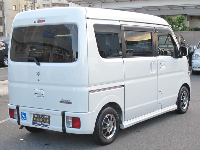エブリイワゴン 車椅子移動者 分割式リアシート付 電動オートステップ装着車 純正ナビ(CN-RZ765W)フルセグTV・Bカメラ・ドラレコ・Bluetooth接続・衝突軽減システム・左オートステップ・電格ミラー・フォグランプ・ETC・スマートキー・社外12インチアルミホイール(12枚目)
