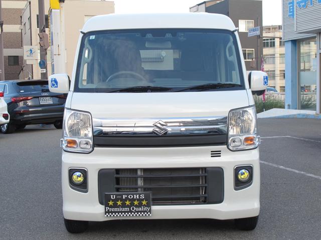 エブリイワゴン 車椅子移動者 分割式リアシート付 電動オートステップ装着車 純正ナビ(CN-RZ765W)フルセグTV・Bカメラ・ドラレコ・Bluetooth接続・衝突軽減システム・左オートステップ・電格ミラー・フォグランプ・ETC・スマートキー・社外12インチアルミホイール(48枚目)