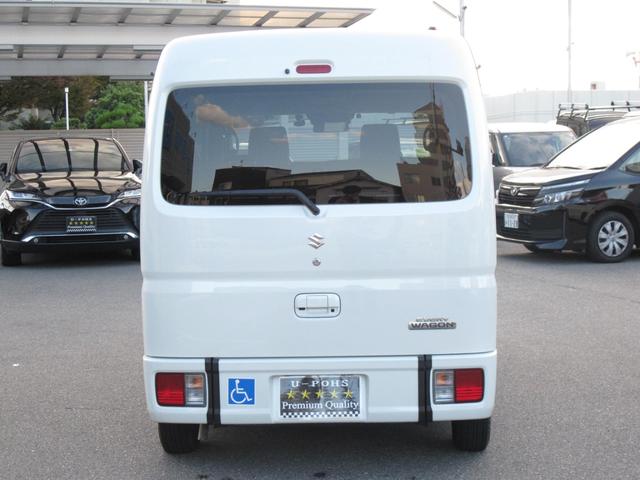 エブリイワゴン 車椅子移動者 分割式リアシート付 電動オートステップ装着車 純正ナビ(CN-RZ765W)フルセグTV・Bカメラ・ドラレコ・Bluetooth接続・衝突軽減システム・左オートステップ・電格ミラー・フォグランプ・ETC・スマートキー・社外12インチアルミホイール(49枚目)