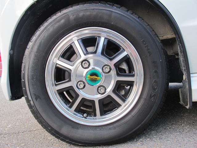 エブリイワゴン 車椅子移動者 分割式リアシート付 電動オートステップ装着車 純正ナビ(CN-RZ765W)フルセグTV・Bカメラ・ドラレコ・Bluetooth接続・衝突軽減システム・左オートステップ・電格ミラー・フォグランプ・ETC・スマートキー・社外12インチアルミホイール(58枚目)