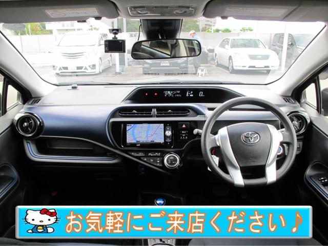 アクア Ｓ　禁煙・社外ナビ・ワンセグＴＶ・Ｂカメラ・ドラレコ・衝突軽減ブレーキ・レーンキープ・シートヒーター・電格ミラー・ＥＴＣ・スマートキー２個（5枚目）