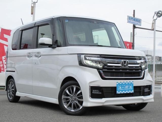 Ｎ－ＢＯＸカスタム Ｌ　ワンオーナー　禁煙　純正８インチインターナビ／ＶＸＵ－２１７ＮＢｉ　フルセグ　バックモニター　前後ドライブレコーダー　両側パワースライドドア　スマートキー２個　ＥＴＣ　シートヒーター（9枚目）