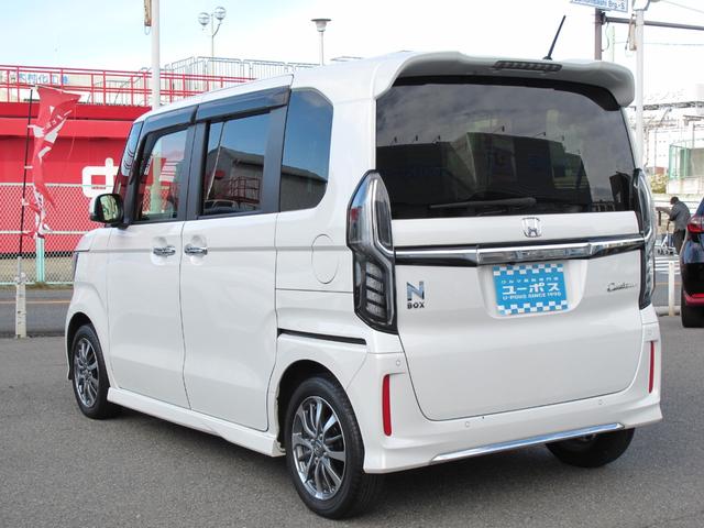 Ｎ－ＢＯＸカスタム Ｌ　ワンオーナー　禁煙　純正８インチインターナビ／ＶＸＵ－２１７ＮＢｉ　フルセグ　バックモニター　前後ドライブレコーダー　両側パワースライドドア　スマートキー２個　ＥＴＣ　シートヒーター（13枚目）