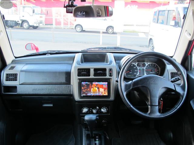 パジェロミニ ＶＲ－Ｓ　社外ナビ（ＭＤＶ－Ｓ７０７）フルセグＴＶ・Ｂカメラ・ＤＶＤ再生可・Ｂｌｕｅｔｏｏｔｈ接続・前後ドラレコ・背面タイヤ・ルーフレール・電動格納ミラー・社外１５インチアルミホイール（41枚目）