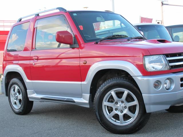 パジェロミニ ＶＲ－Ｓ　社外ナビ（ＭＤＶ－Ｓ７０７）フルセグＴＶ・Ｂカメラ・ＤＶＤ再生可・Ｂｌｕｅｔｏｏｔｈ接続・前後ドラレコ・背面タイヤ・ルーフレール・電動格納ミラー・社外１５インチアルミホイール（45枚目）