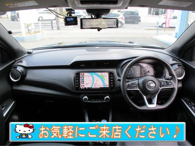 キックス Ｘ　禁煙・純正９インチナビ・フルセグＴＶ・全周囲カメラ・インテリジェントルームミラー・プロパイロット・前後ドラレコ・ルーフレール・ＥＴＣ・スマートキー２個・クリソナ・電格ミラー・純正１７インチＡＷ（5枚目）