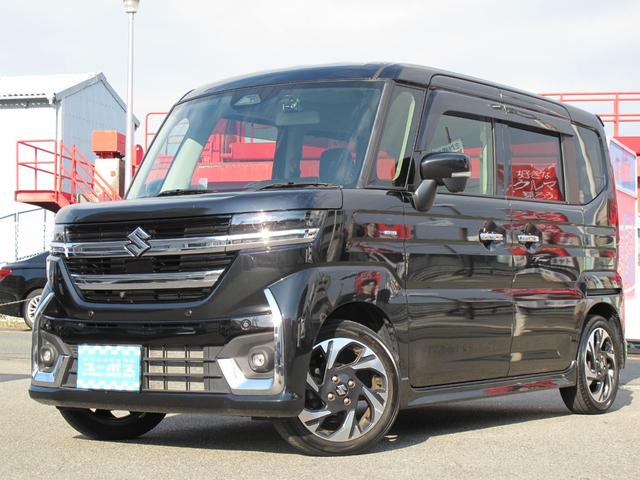 スペーシアカスタム ハイブリッドＸＳ　全方位モニター付メモリーナビ・スズキコネクト対応通信機装着車・フルセグＴＶ・両側パワースライドドア・スマートキー２個・デュアルセンサーブレーキサポート２・ＬＥＤ・ＨＵＤ・レーダークルーズ（7枚目）