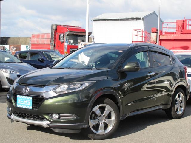 ヴェゼル ハイブリッドＸ　禁煙・インターナビ・フルセグＴＶ・Ｂカメラ・Ｂｌｕｅｔｏｏｔｈ接続・あんしんパッケージ・クルコン・ＬＥＤライト・パドルシフト・電格ミラー・スマートキー・純正１７インチアルミホイール（9枚目）