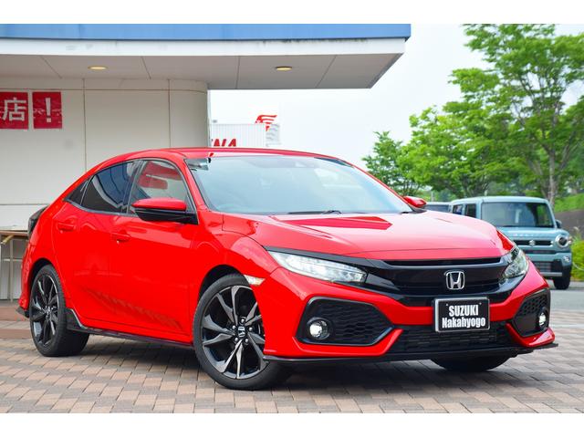 シビック ハッチバック　ホンダセンシング　ホンダセンシング　６速ＭＴ　ターボ車　ケンウッドメモリーナビ　フルセグＴＶ　バックカメラ　ＬＥＤライト　ＬＥＤフォグ　　前席シートヒーター　ステリモ　クルコン　プッシュスタート　スマートキー　ＥＴＣ（7枚目）