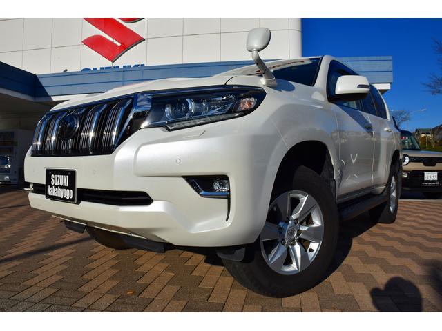 ランドクルーザープラド ＴＸ　プリクラッシュ　純正ナビ　フルセグ　バックカメラ　ＬＥＤランプ　フォグランプ　クリアランスソナー　ステリモ　クルコン　電格ミラー　プッシュスタート　スマートキー　純正１７インチアルミ　ドラレコ　ＥＴＣ（7枚目）