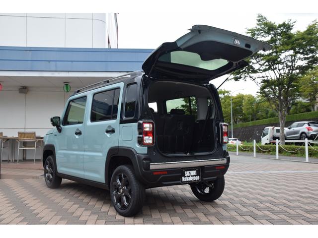 ハスラー タフワイルド　新車未登録／スズキセーフティ／純正９インチ全方位モニター付きナビ／純正１５インチアルミホイール／ＬＥＤヘッドライト／ＬＥＤフォグライト／ルーフレール／３６０°ＵＶ＆ＩＲカットガラス／シートヒーター（40枚目）