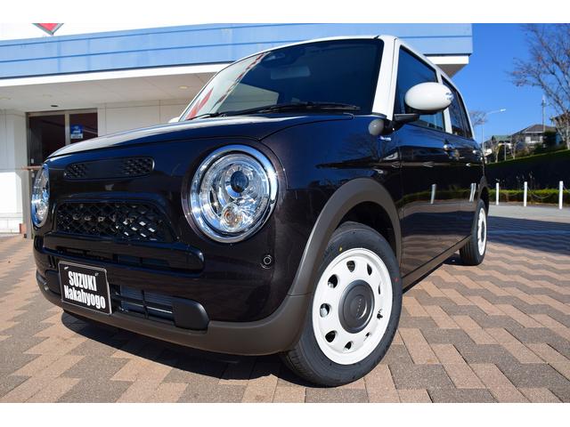 アルトラパンＬＣ ハイブリッドＸ　新車未登録車　スズキセーフティ　全方位カメラパッケージ　２トーンカラー　専用内装シート　ＬＥＤランプ　前席シートヒーター　ベンチシート　アイドリングストップ　革巻きステアリング　電格ミラー　純正アルミ（39枚目）
