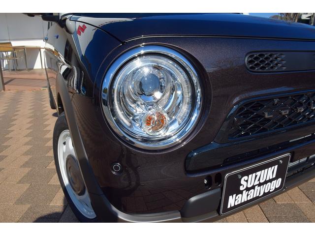 アルトラパンＬＣ ハイブリッドＸ　新車未登録車　スズキセーフティ　全方位カメラパッケージ　２トーンカラー　専用内装シート　ＬＥＤランプ　前席シートヒーター　ベンチシート　アイドリングストップ　革巻きステアリング　電格ミラー　純正アルミ（46枚目）