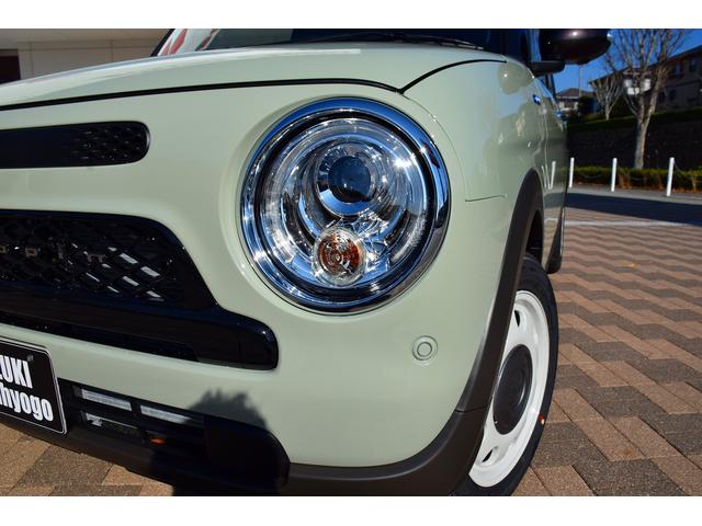 アルトラパンＬＣ ハイブリッドＸ　新車未登録車　スズキセーフティ　全方位カメラパッケージ　２トーンカラー　専用内装シート　ＬＥＤランプ　前席シートヒーター　ベンチシート　アイドリングストップ　革巻きステアリング　電格ミラー　純正アルミ（35枚目）