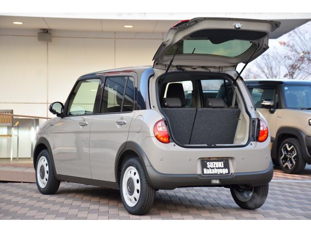 アルトラパンＬＣ ハイブリッドＸ　新車未登録／デュアルセンサーブレーキ２／全方位カメラパッケージ／ＬＥＤヘッドライト／前席シートヒーター／純正１４インチアルミホイール／ＵＳＢタイプＣ充電ポート×２／３６０°ＵＶ＆ＩＲカットガラス／（64枚目）