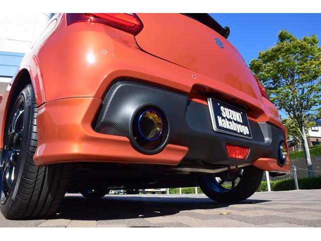 スイフトスポーツ ベースグレード TRUST/GReddyコンプリート/6速MT/セーフティサポート/GReddyエアロセット・カーボンウイング・パワーエクストリームRマフラー・エアインクス・ブローオフ・車高調/WORKアルミD9R(35枚目)