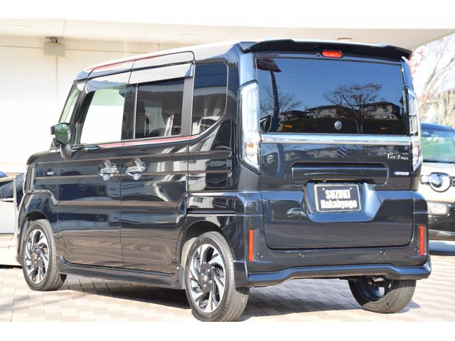 スペーシアカスタム ハイブリッドＸＳターボ　全方位モニター付き９インチナビ／ターボ車／デュアルセンサーブレーキサポートＩＩ／電動パーキングブレーキ／後席両側ワンタッチパワースライドドア／ＬＥＤヘッドライト／ステアリングヒーター／ＥＴＣ／（2枚目）