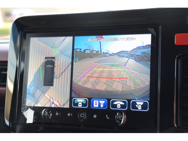 スペーシアカスタム ハイブリッドＸＳターボ　全方位モニター付き９インチナビ／ターボ車／デュアルセンサーブレーキサポートＩＩ／電動パーキングブレーキ／後席両側ワンタッチパワースライドドア／ＬＥＤヘッドライト／ステアリングヒーター／ＥＴＣ／（22枚目）