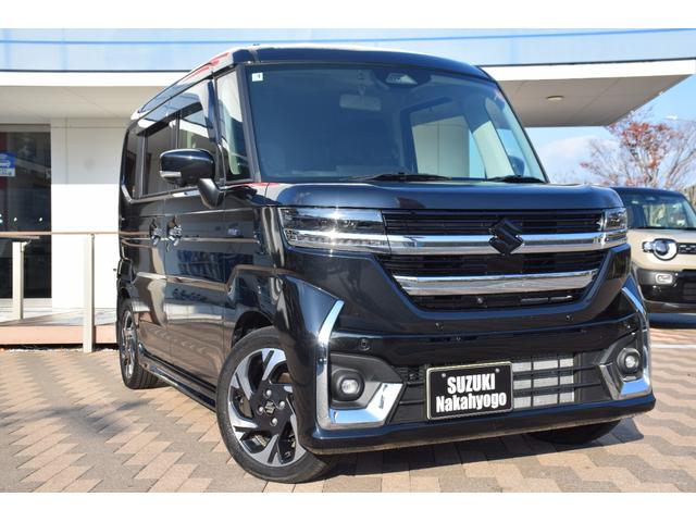 スペーシアカスタム ハイブリッドＸＳターボ　全方位モニター付き９インチナビ／ターボ車／デュアルセンサーブレーキサポートＩＩ／電動パーキングブレーキ／後席両側ワンタッチパワースライドドア／ＬＥＤヘッドライト／ステアリングヒーター／ＥＴＣ／（50枚目）