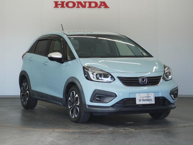 フィット ｅ：ＨＥＶクロスター　２年保証ナビＤレコＲカメＥＴＣクルコンＢＴ地デジ　禁煙車　ホンダセンシング　ＨｏｎｄａＣＯＮＮＥＣＴ　クロスター　前後ドライブレコーダー　純正用品ナビゲーション　純正アルミホイール（14枚目）