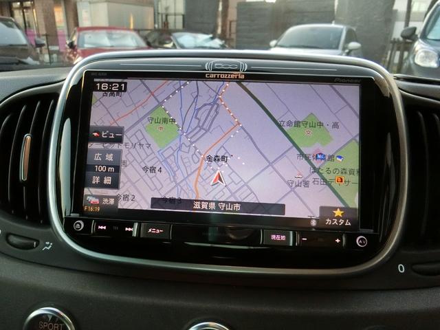 アバルト595 コンペティツィオーネ パフォーマンスパッケージ 右H 5MT 機械式LSD ナビ&地デジ カーボンシート チェック柄ルーフ 17インチブラックAW イエローキャリパー(28枚目)