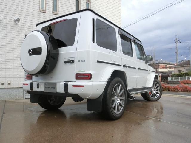 Gクラス G63 走行530km マヌファクトゥーアプログラムプラス AMGナイトパッケージ マヌファクトゥーアインテリアプラス オパリスホワイト 屋内車庫保管 雨天時走行無し(8枚目)