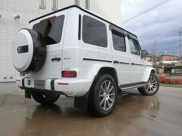 Gクラス G63 走行530km マヌファクトゥーアプログラムプラス AMGナイトパッケージ マヌファクトゥーアインテリアプラス オパリスホワイト 屋内車庫保管 雨天時走行無し(9枚目)
